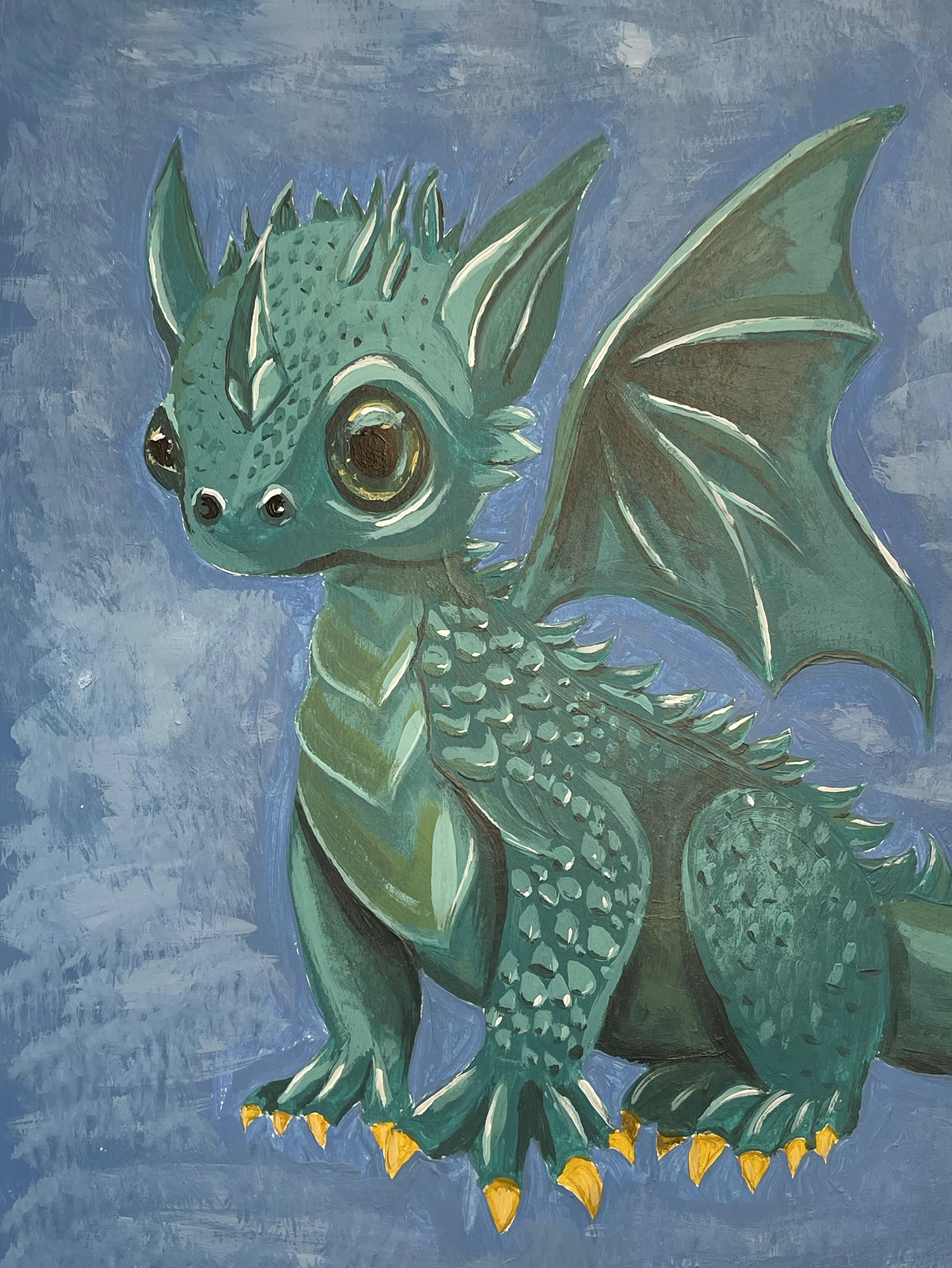 Baby Dragon Painting