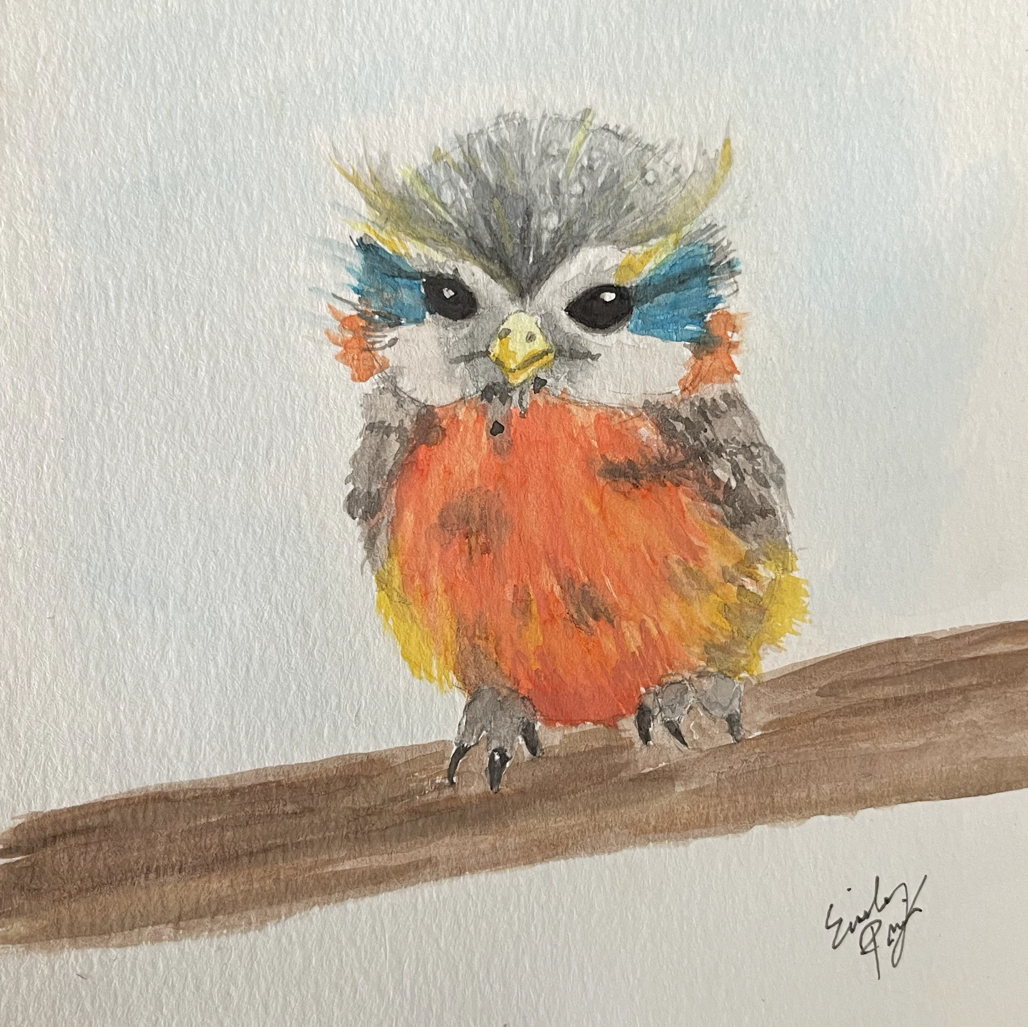 Tiny Owl Painting